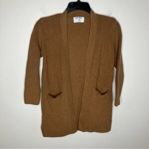 Old Navy caramel open cardigan‎ sweater size XS petite
